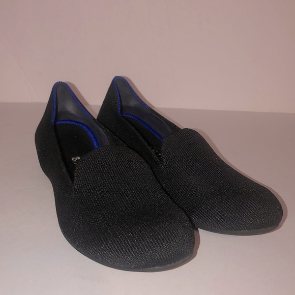 Rothy’s Black The Loafer Knit Slip-on Flats - Picture 1 of 9